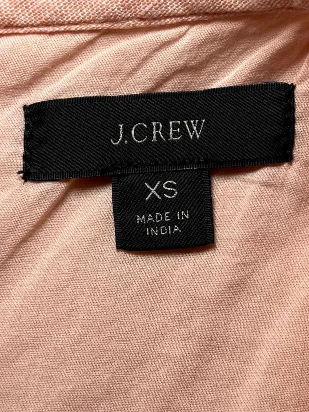 J. Crew Peach Linen A-Line Mini Dress Size XS